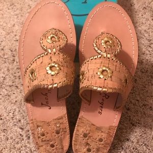 Jack Rogers tan size 7 brand new